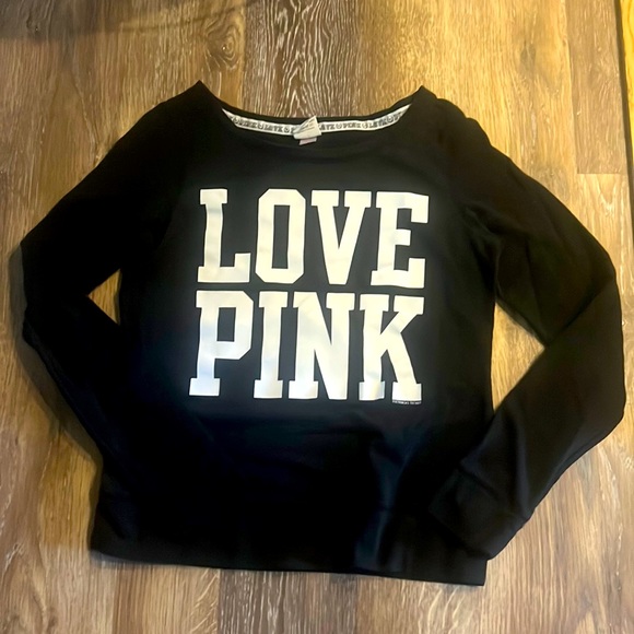 PINK Victoria's Secret Tops - Pink Black Shirt XS
